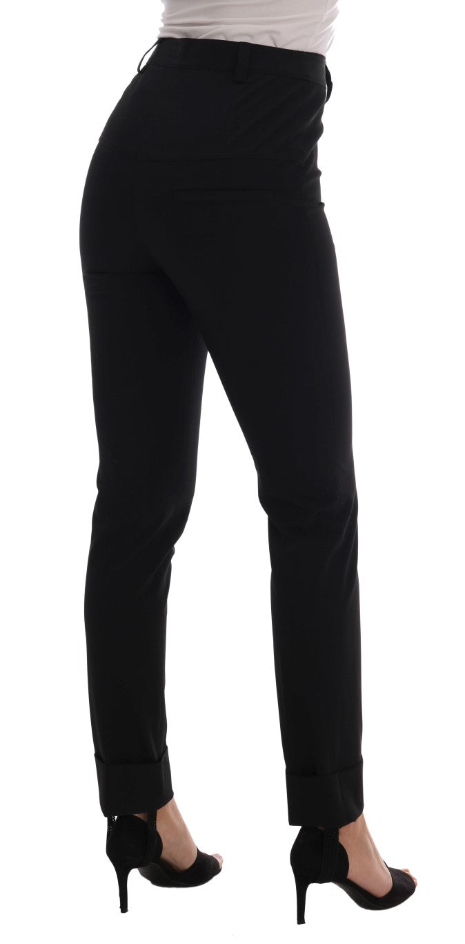 Pantalon legging extensible noir Ermanno Scervino