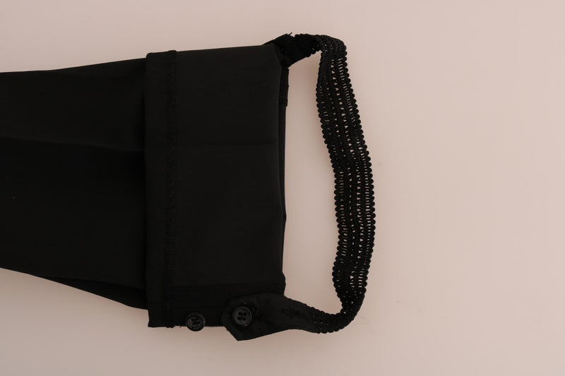 Pantalon legging extensible noir Ermanno Scervino