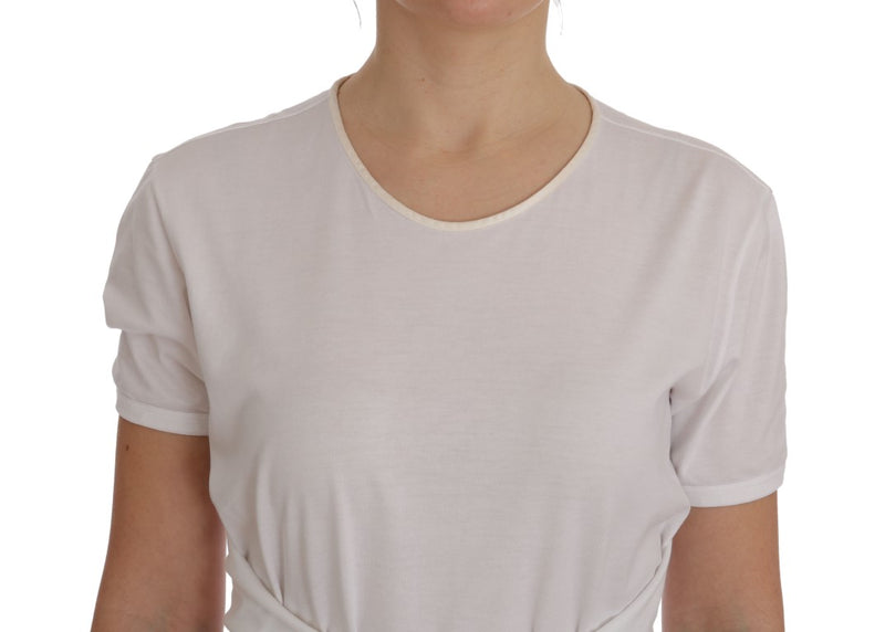 T-shirt en coton et soie blanche de Dolce &amp; Gabbana