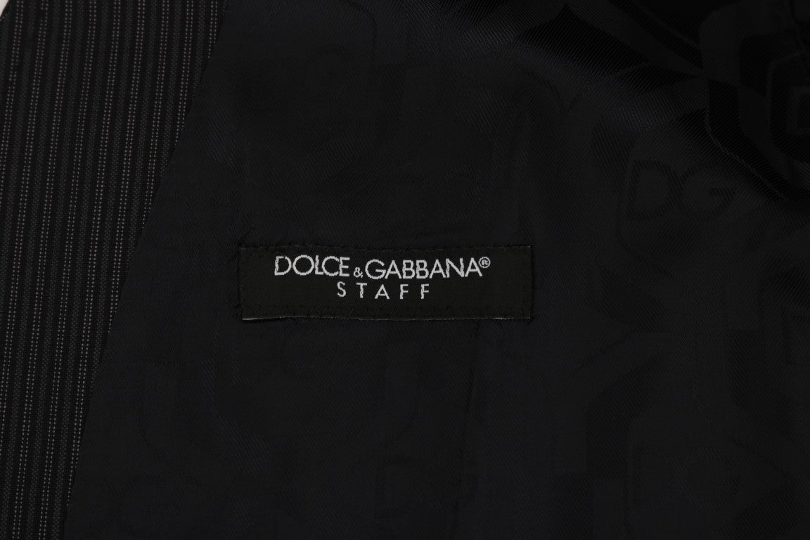 Gilet en laine extensible grise Dolce &amp; Gabbana