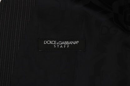 Gilet en laine extensible grise Dolce &amp; Gabbana