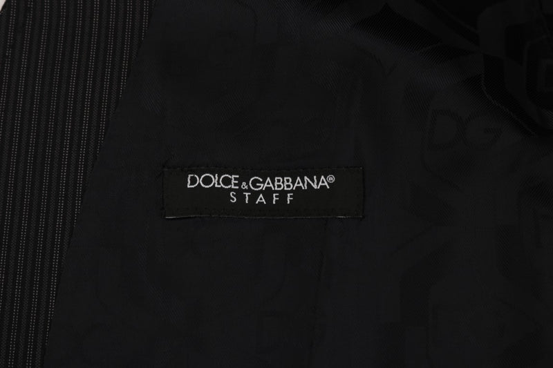 Gilet en laine extensible grise Dolce &amp; Gabbana