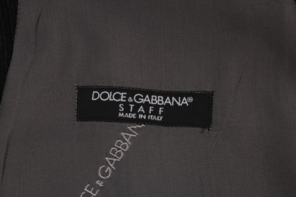 Gilet en coton et rayonne noir STAFF de Dolce &amp; Gabbana