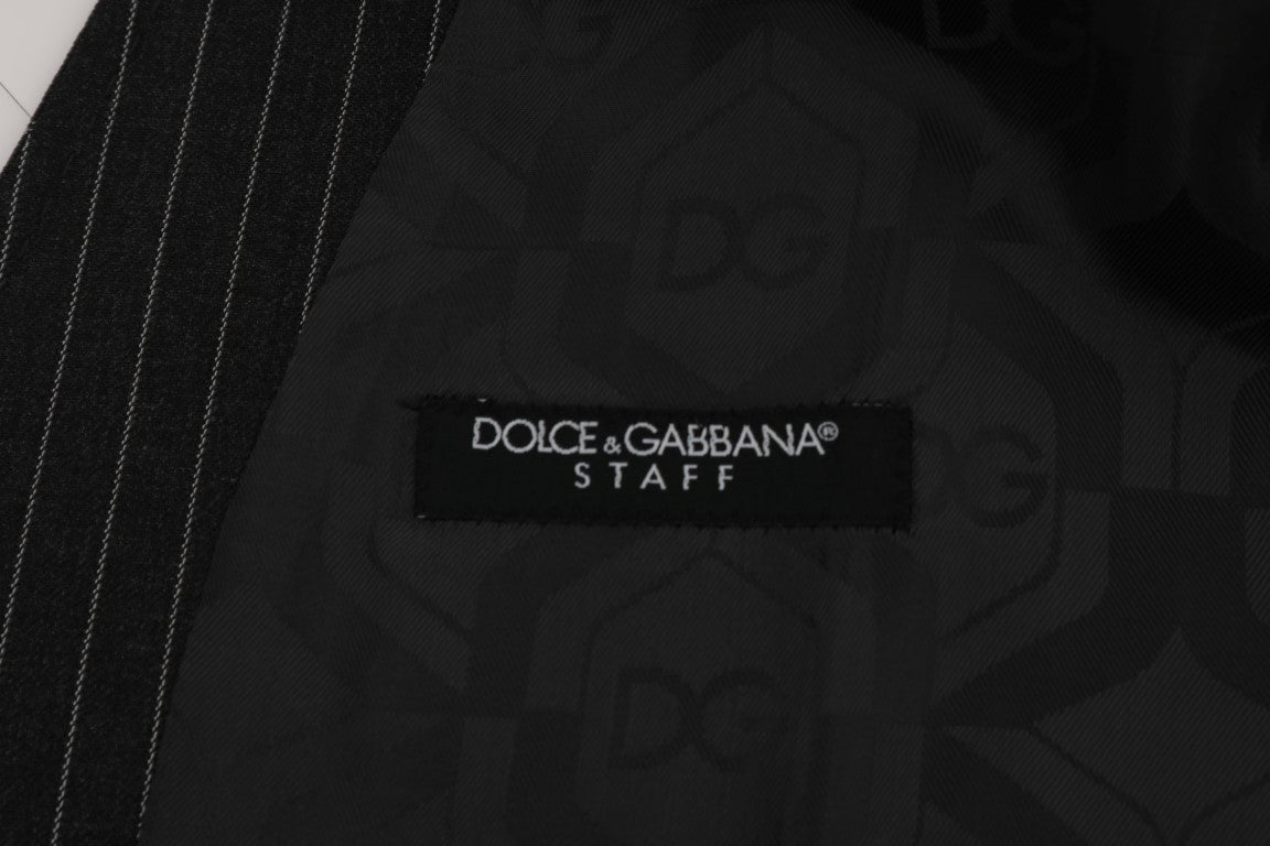 Gilet en laine extensible grise Dolce &amp; Gabbana