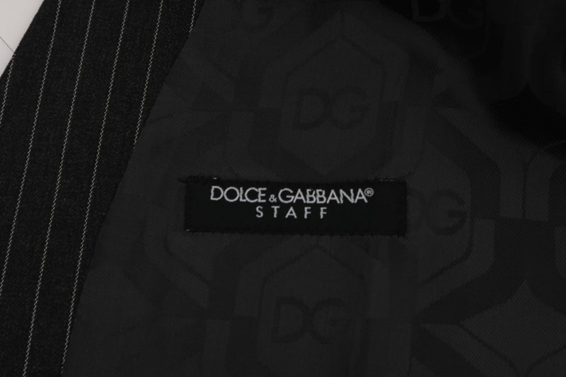 Gilet en laine extensible grise Dolce &amp; Gabbana