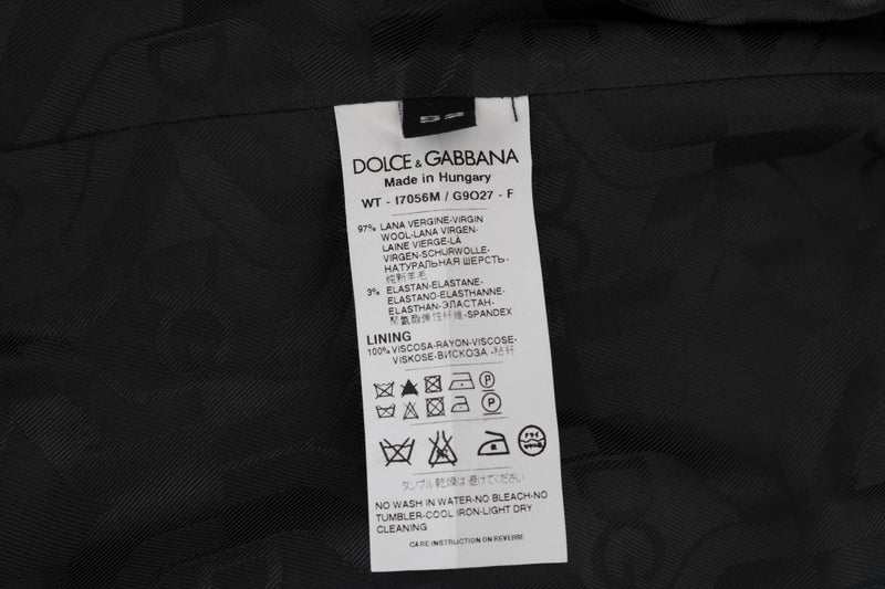 Gilet en laine extensible grise Dolce &amp; Gabbana