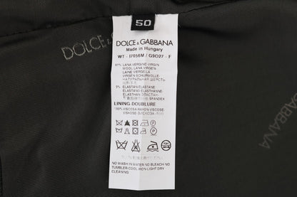 Gilet en laine extensible gris STAFF de Dolce &amp; Gabbana