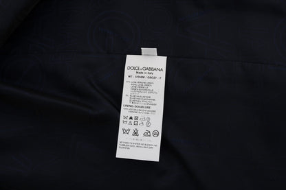Gilet en laine extensible bleu STAFF de Dolce &amp; Gabbana