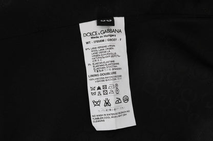 Gilet en laine extensible noir STAFF de Dolce &amp; Gabbana
