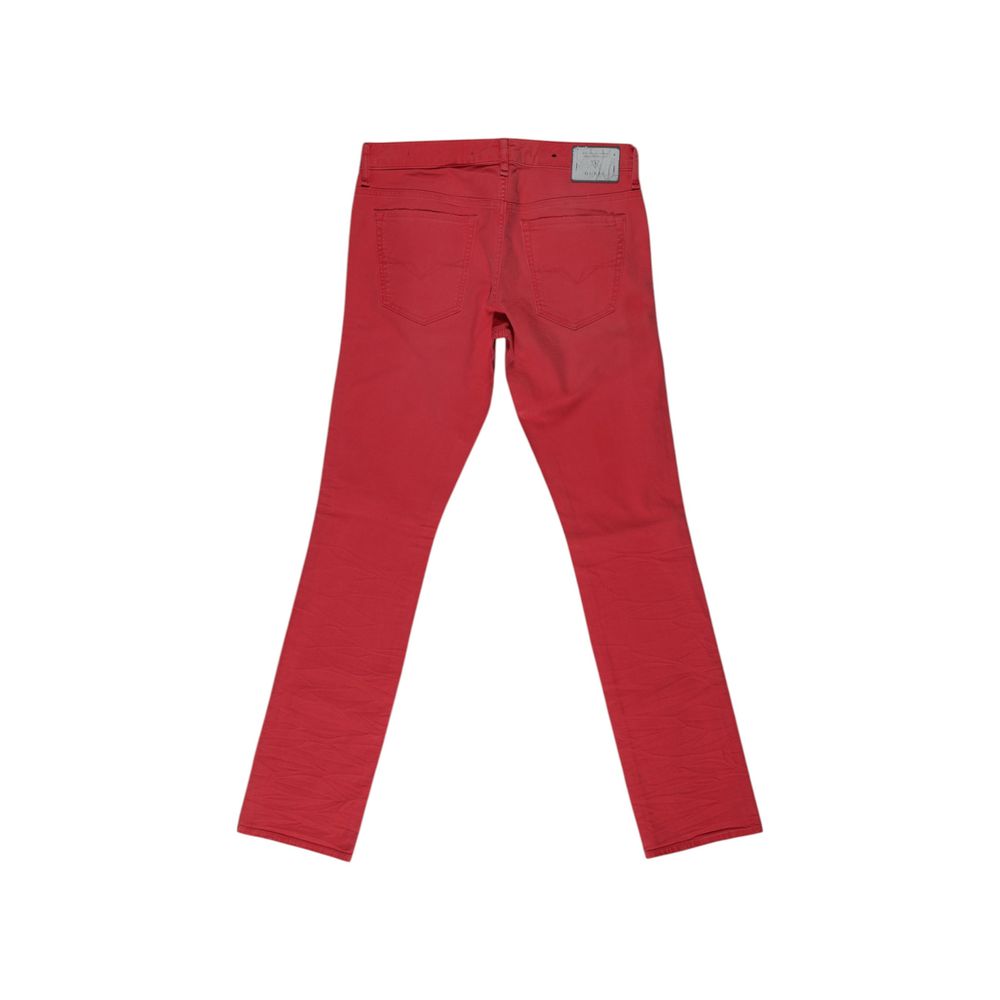 Jeans et pantalon en coton rouge Guess