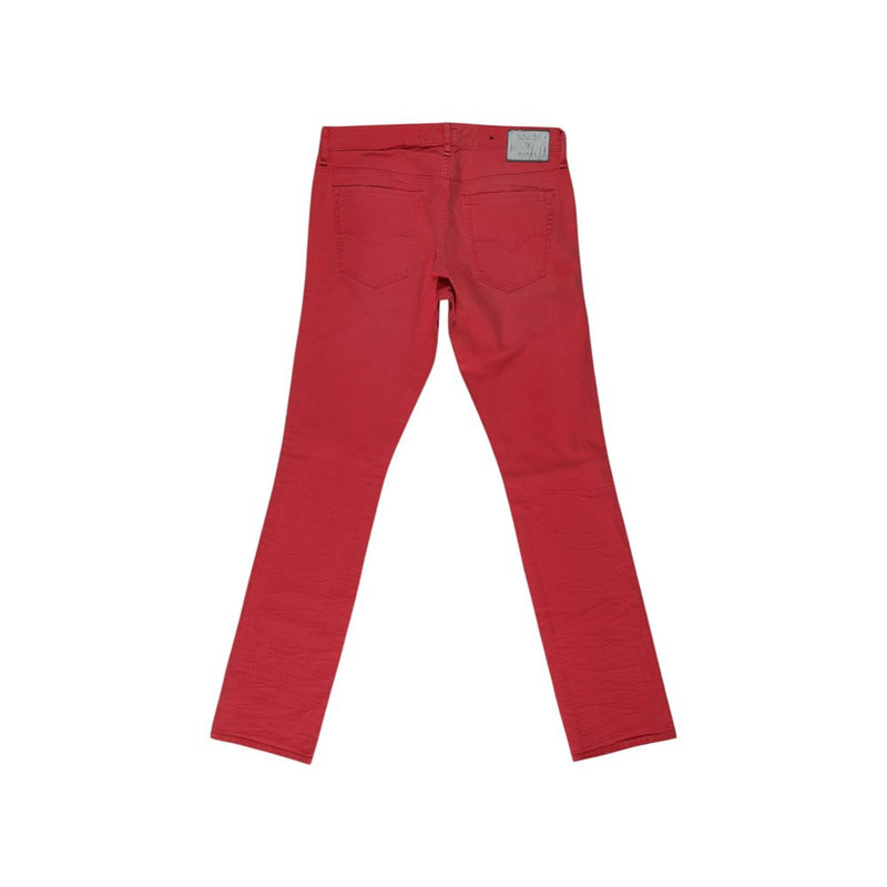 Jeans et pantalon en coton rouge Guess