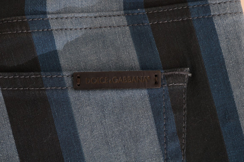 Jeans en coton rayé bleu GIRLY de Dolce &amp; Gabbana