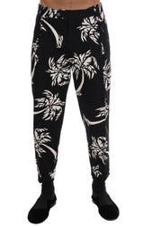 Pantalon Dolce &amp; Gabbana Black Tree en coton stretch