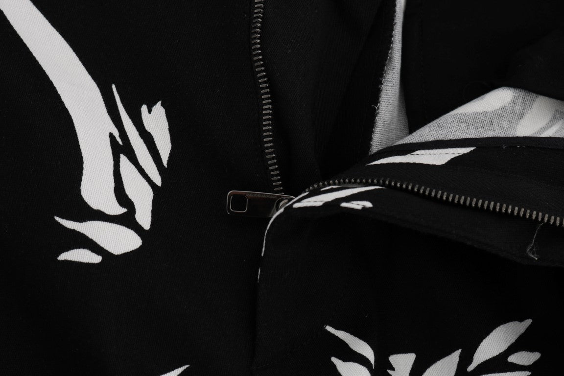 Pantalon Dolce &amp; Gabbana Black Tree en coton stretch