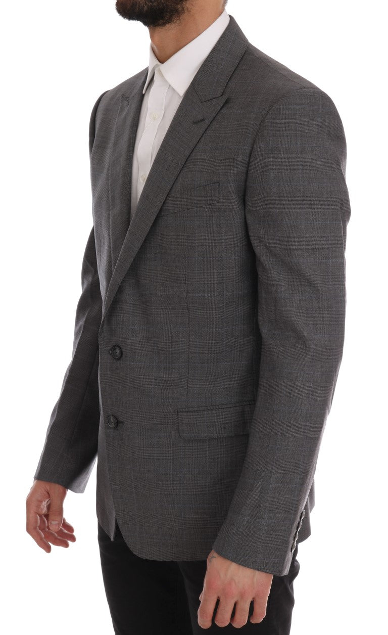 Blazer slim Dolce &amp; Gabbana en laine grise MARTINI