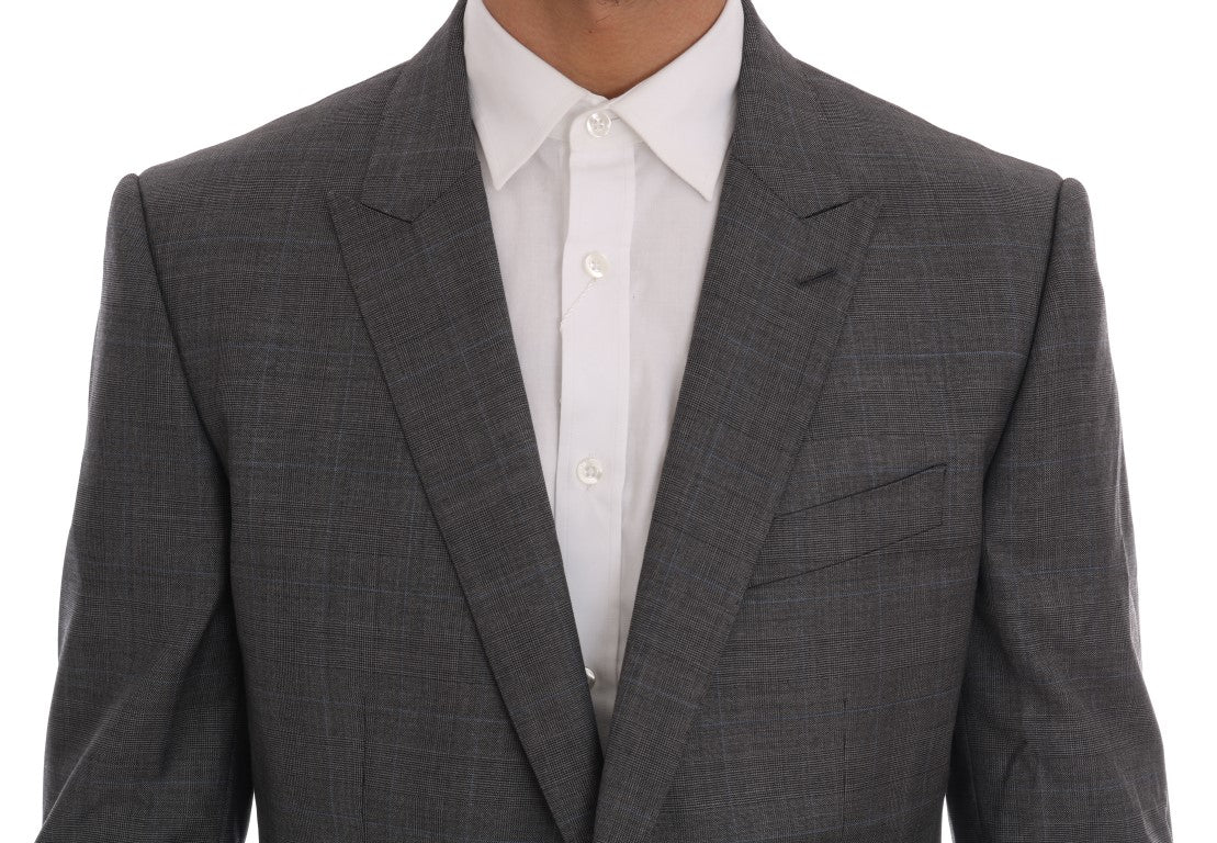 Blazer slim Dolce &amp; Gabbana en laine grise MARTINI