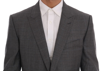 Dolce &amp; Gabbana grijze wollen MARTINI slim fit blazer