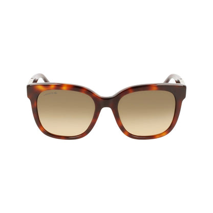 Lunettes de soleil Lacoste en acétate marron