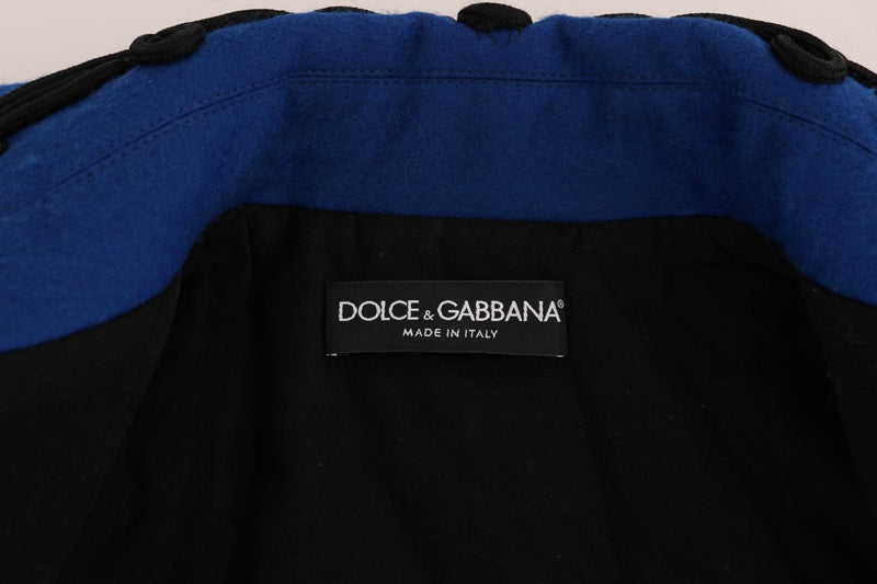 Trench-coat en laine noire Dolce &amp; Gabbana