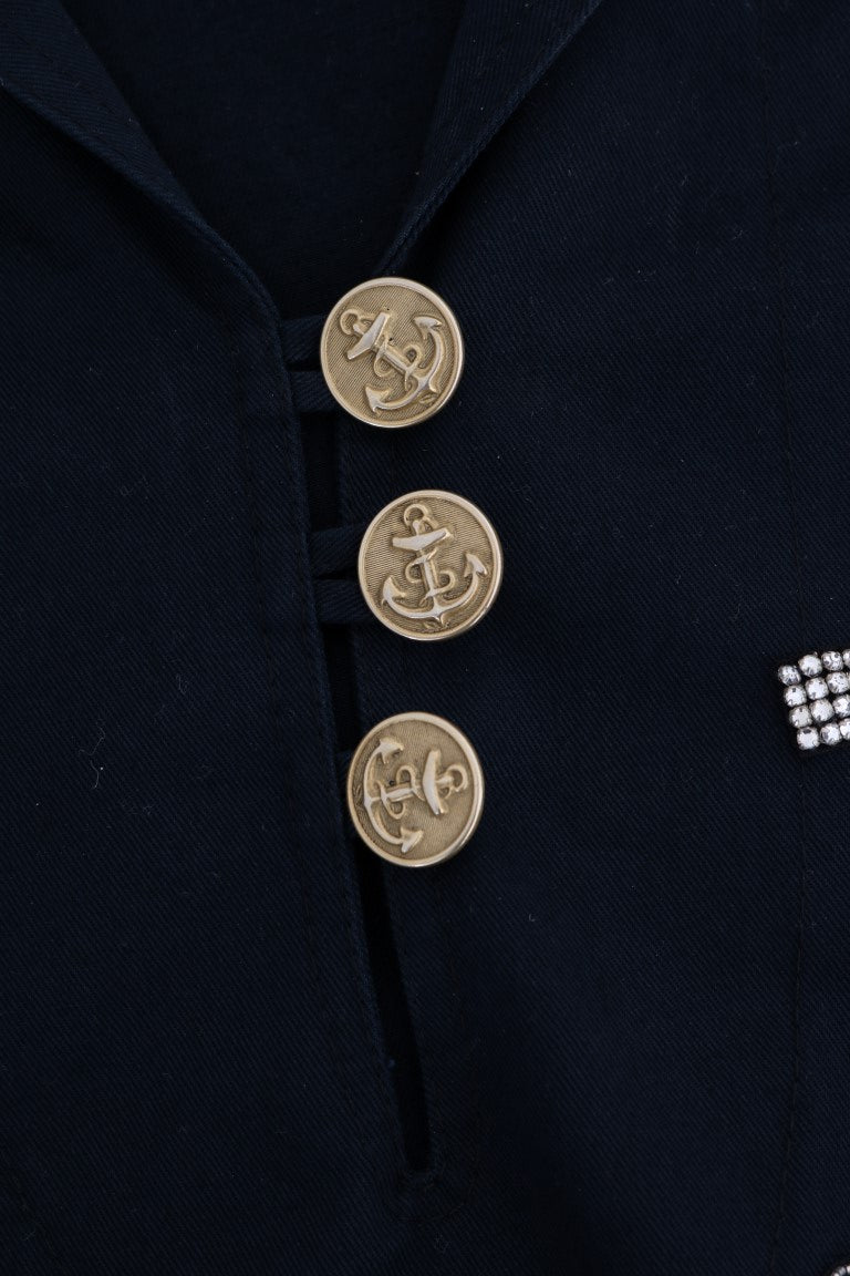 Veste Dolce &amp; Gabbana Blue Crystal MAMMA Sicily