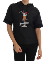 Pull à capuche Dolce &amp; Gabbana noir à cristaux de conte de fées