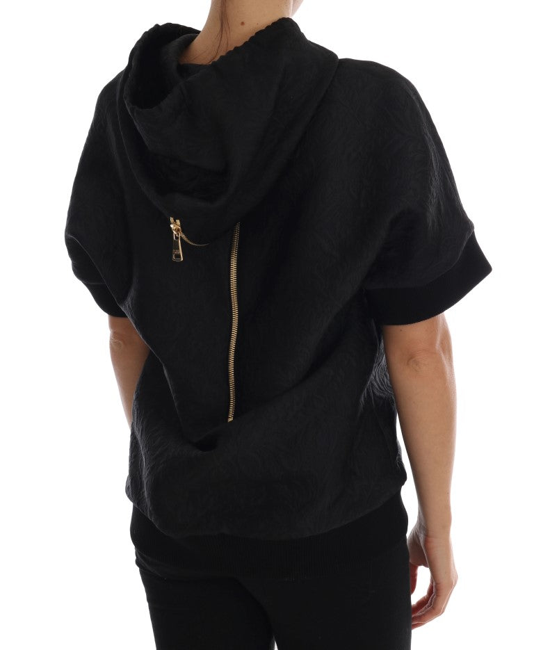 Pull à capuche Dolce &amp; Gabbana noir à cristaux de conte de fées