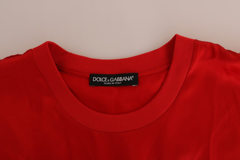 Vase Dolce &amp; Gabbana en soie rouge orange avec couvercle en cristal