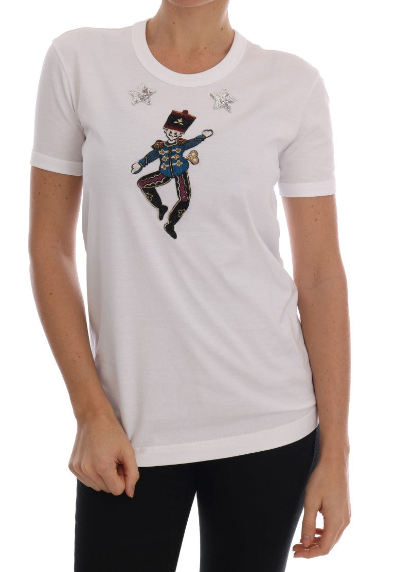 T-shirt Dolce &amp; Gabbana en coton blanc, motif conte de fées
