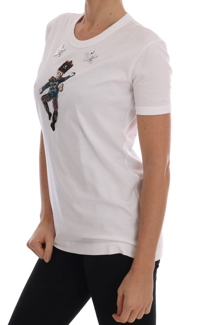 T-shirt Dolce &amp; Gabbana en coton blanc, motif conte de fées