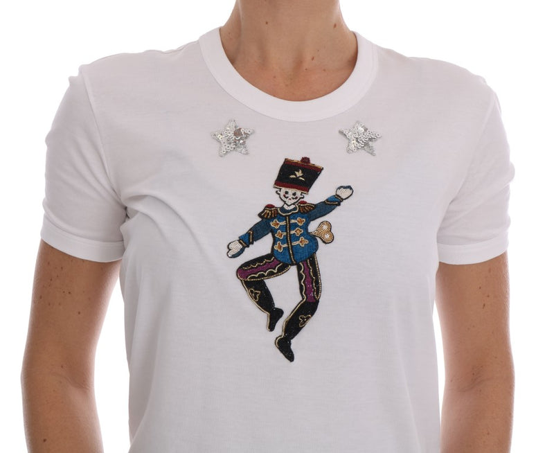 T-shirt Dolce &amp; Gabbana en coton blanc, motif conte de fées