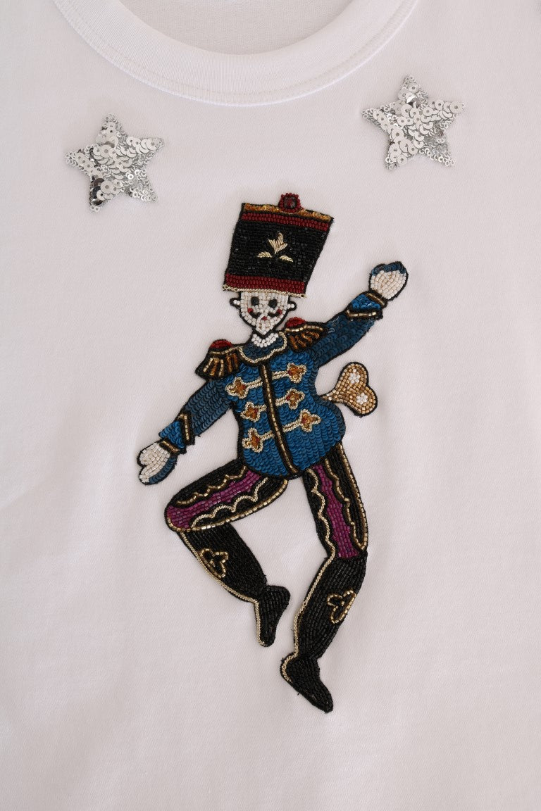 T-shirt Dolce &amp; Gabbana en coton blanc, motif conte de fées