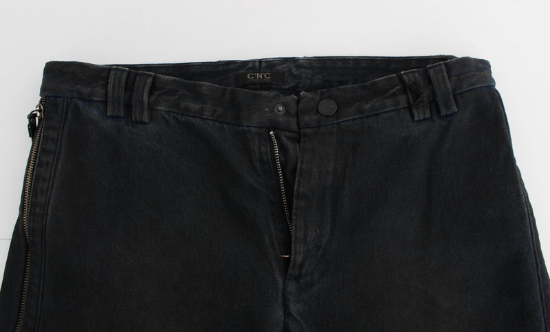 Costume National Pantalon slim en coton bleu, jeans en jean