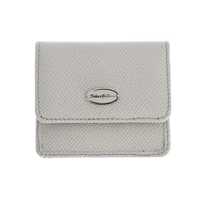 Étui portefeuille en cuir blanc Dauphine Dolce &amp; Gabbana