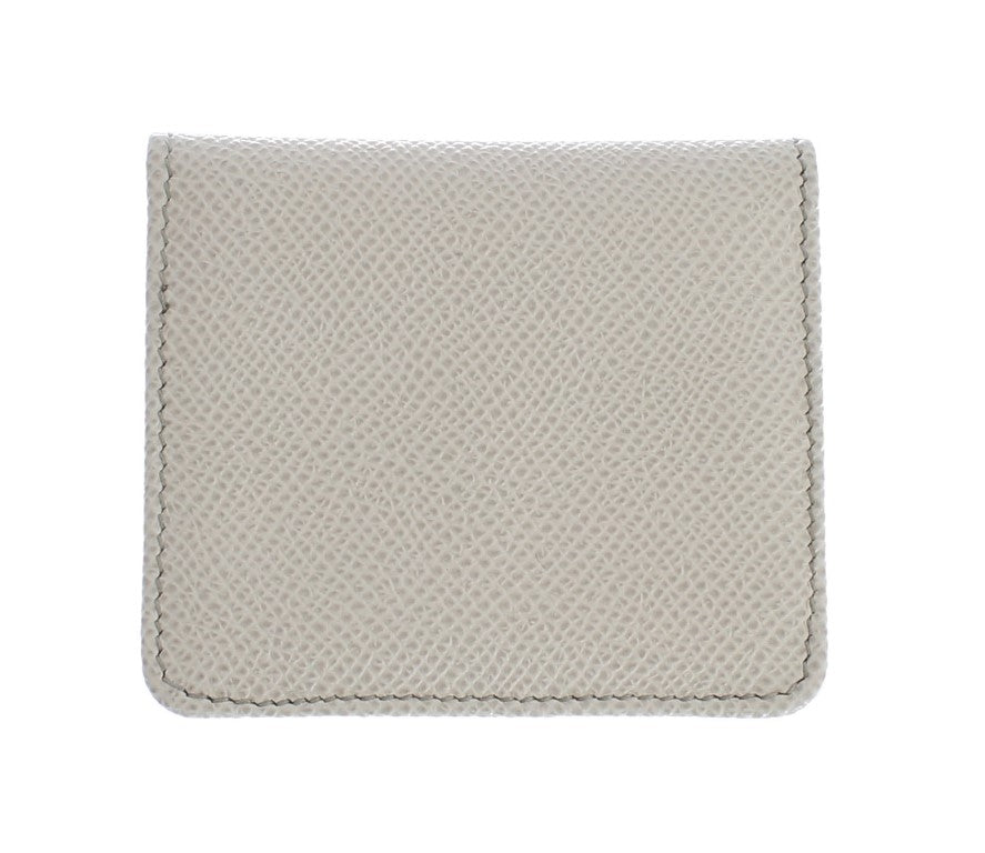 Étui portefeuille en cuir blanc Dauphine Dolce &amp; Gabbana