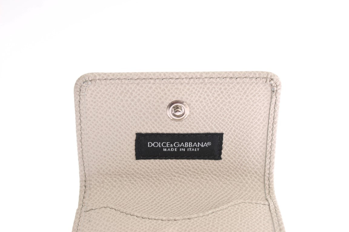 Étui portefeuille en cuir blanc Dauphine Dolce &amp; Gabbana