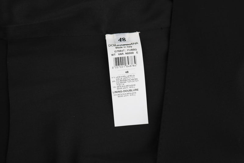 Gilet en laine et soie noire Dolce &amp; Gabbana