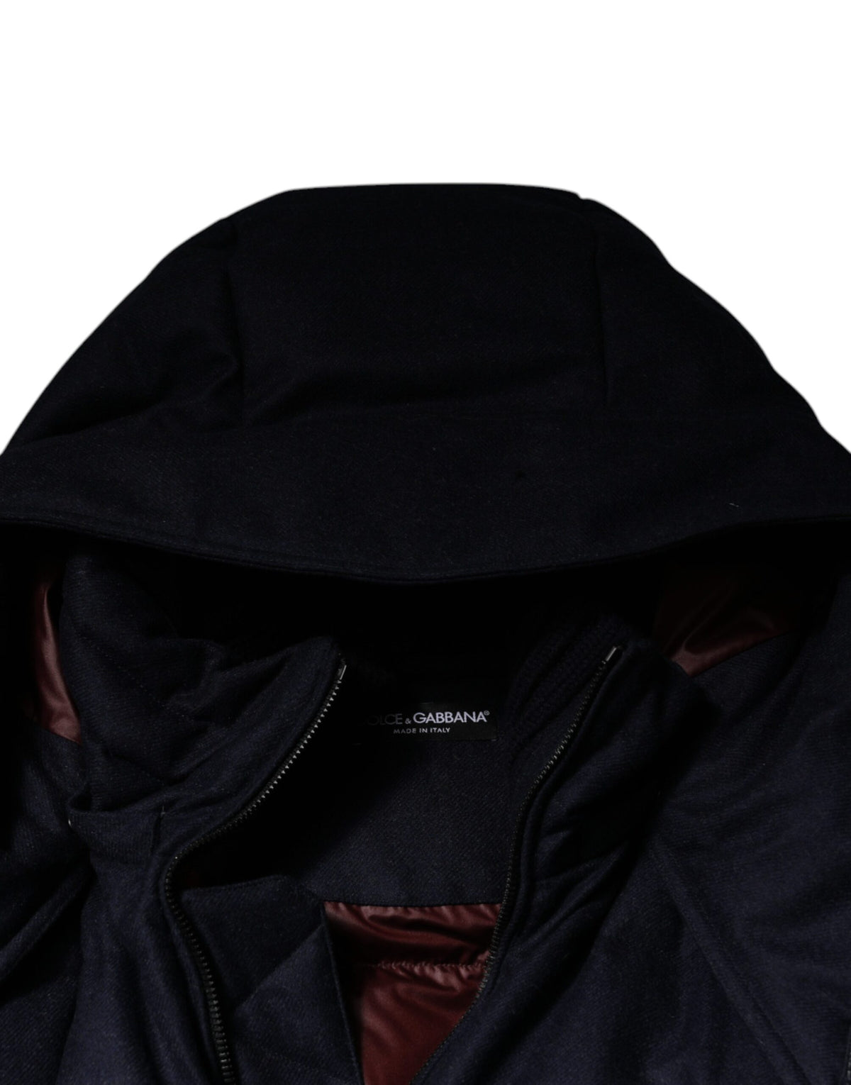 Veste Puffer Homme à Capuche en Nylon Noir Dolce & Gabbana