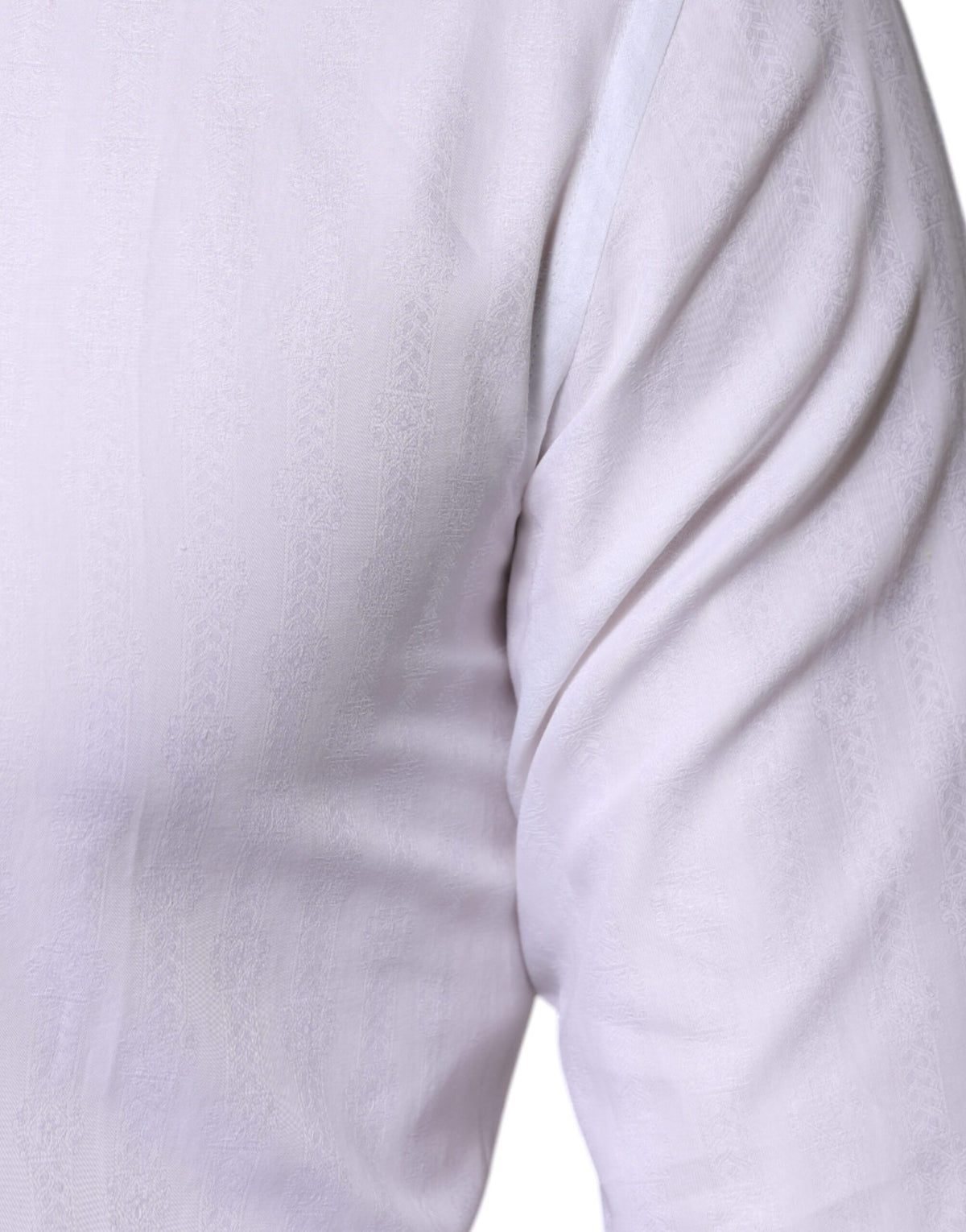 Chemise habillée homme en coton blanc, marque Dolce &amp; Gabbana, couleur or.