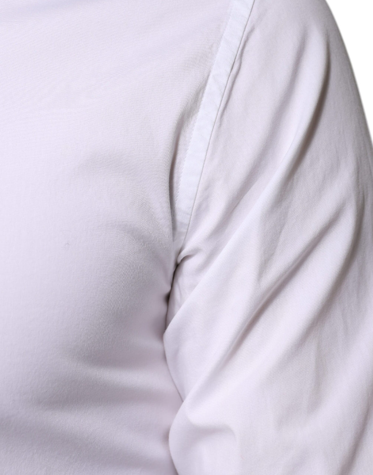 Chemise habillée homme en coton blanc, marque Dolce &amp; Gabbana, couleur or.