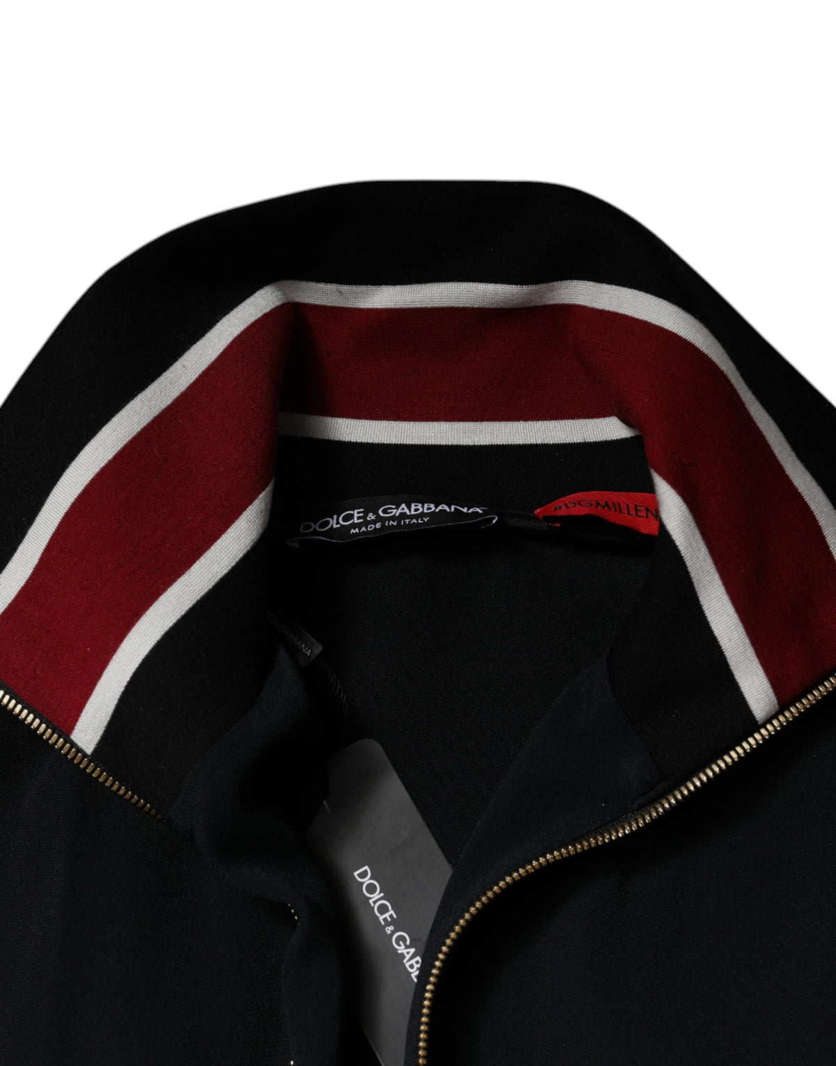 Sweat à capuche zippé noir DG King de Dolce &amp; Gabbana