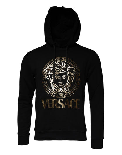Versece Medusa Hoodie van Katoen in het Zwart