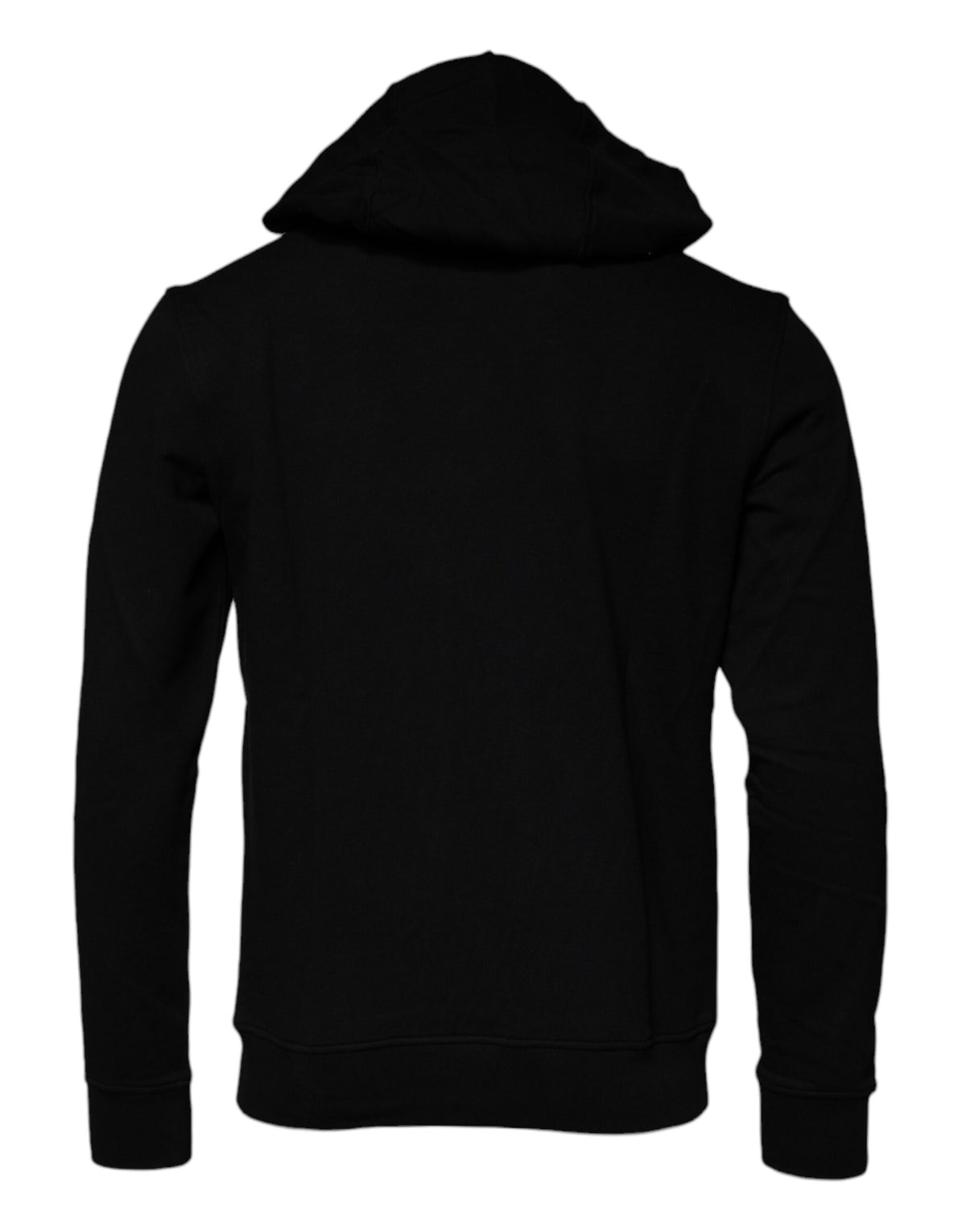 Sweat à capuche en coton noir avec tête de Méduse de Versace