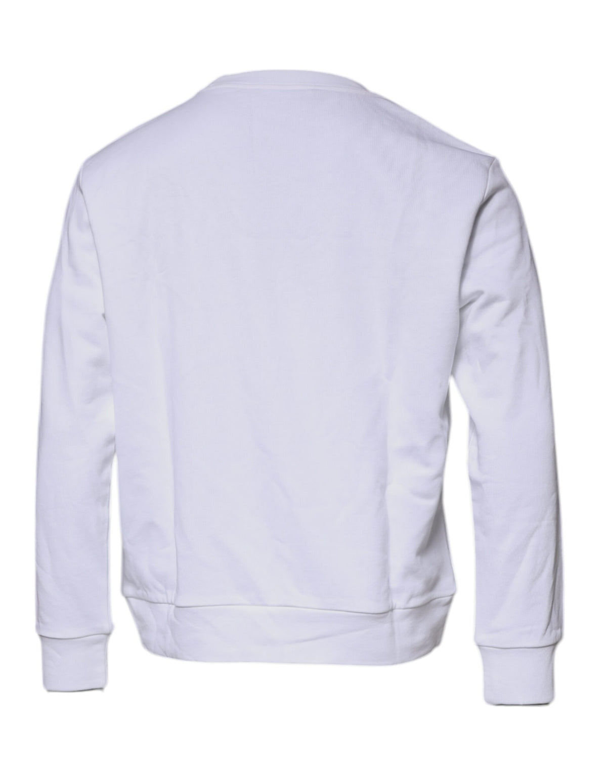 Pull en jersey à col rond brodé de la Méduse blanche de Versace