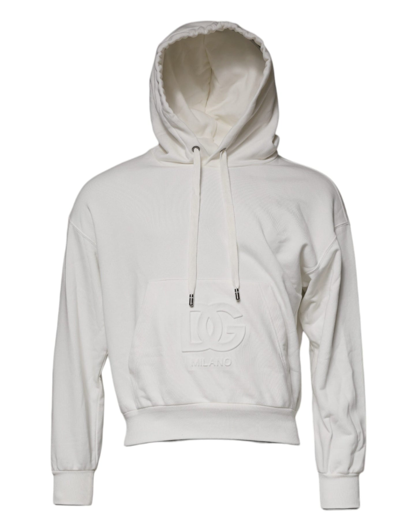 Sweat à capuche blanc avec logo Dolce &amp; Gabbana pour homme