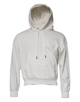Sweat à capuche blanc avec logo Dolce &amp; Gabbana pour homme