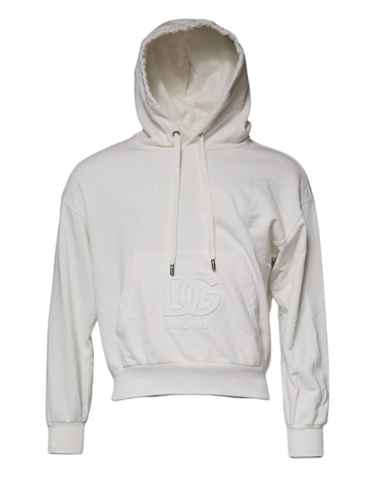 Sweat à capuche blanc avec logo Dolce &amp; Gabbana pour homme