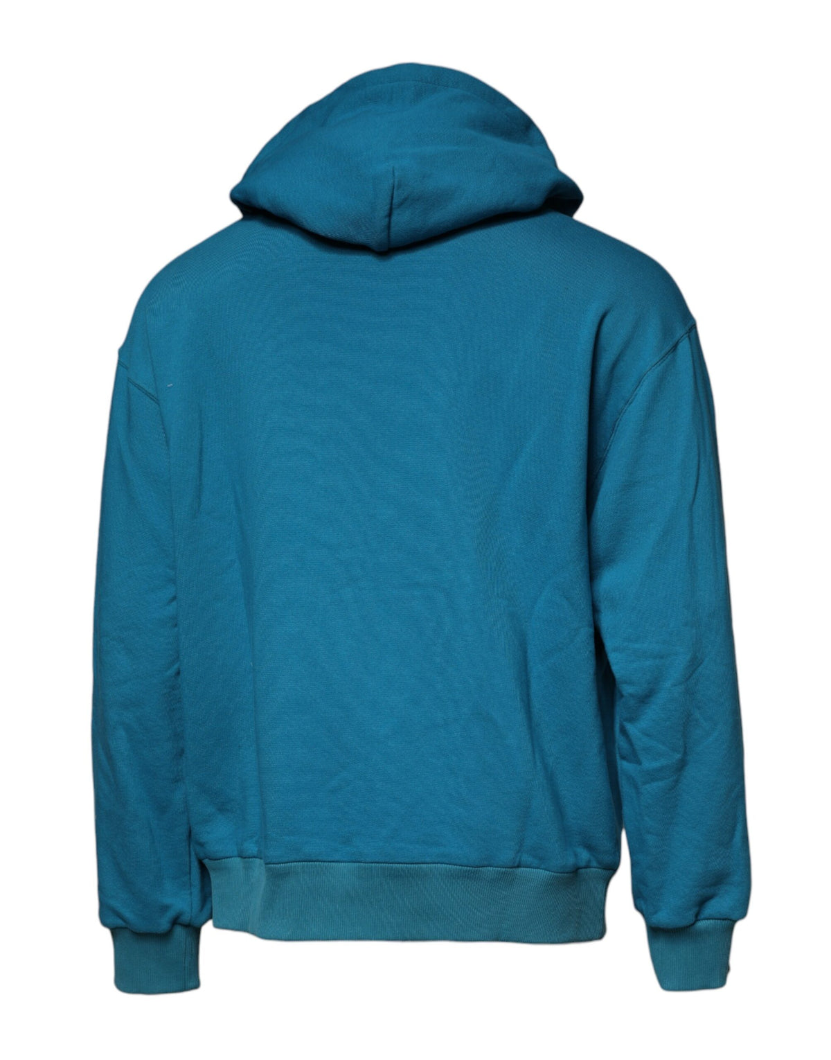 Sweat à capuche en coton bleu avec logo Dolce &amp; Gabbana