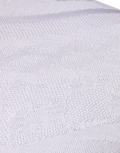 Pull en soie blanche à col rond pour homme de Dolce & Gabbana