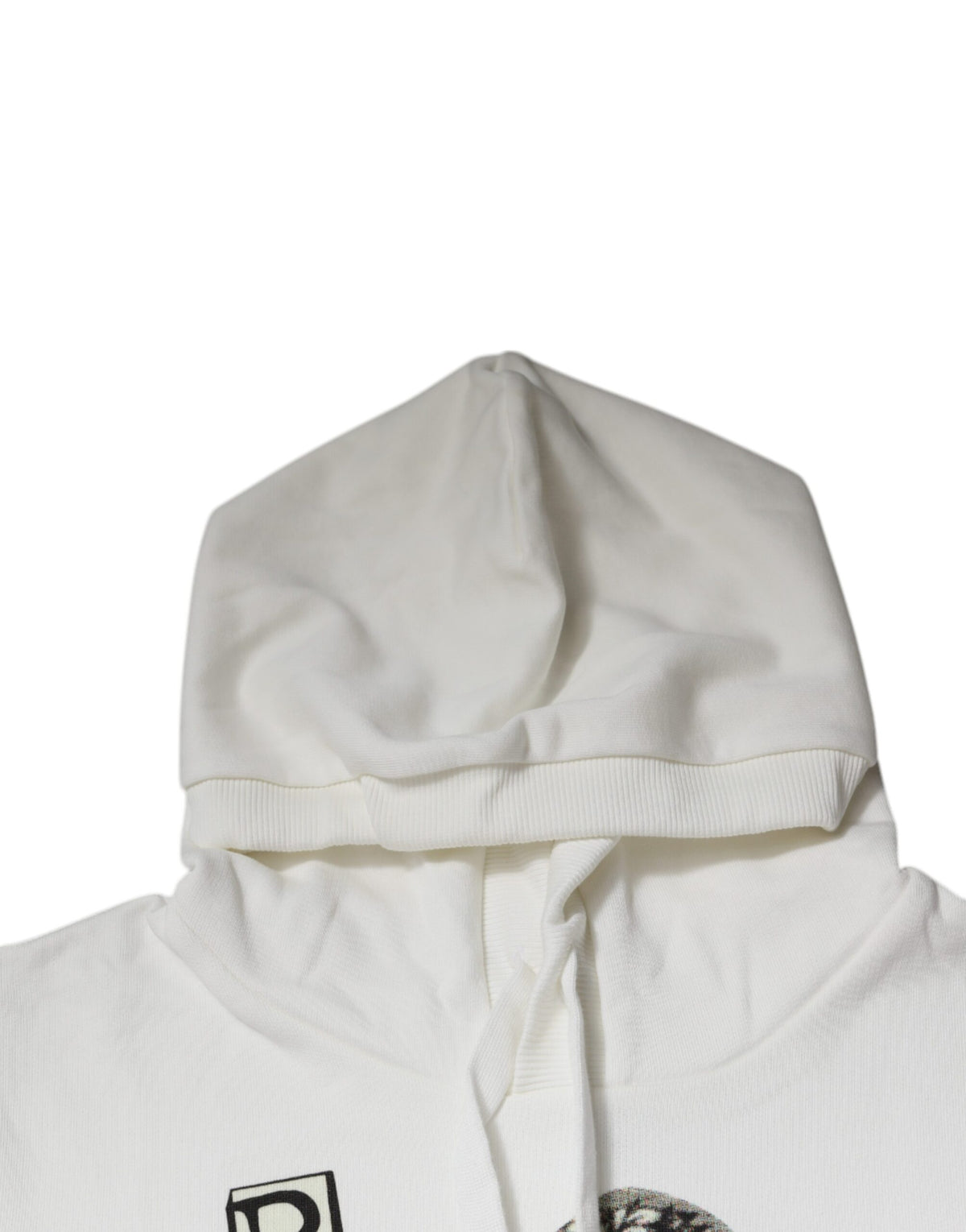 Pull en coton à capuche blanc Caesar de Dolce &amp; Gabbana