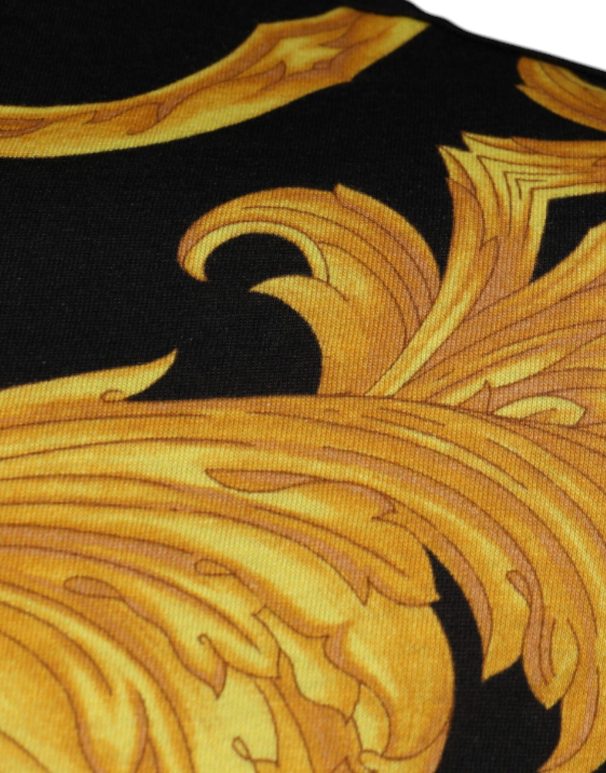 T-shirt en coton à col rond Versace avec imprimé Medusa noir.